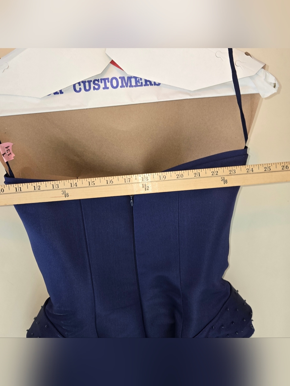 10O% Silk Olga Banartsev, Royal Blue strapless Corset  Cocktail dress size 4 - Picture 16 of 16
